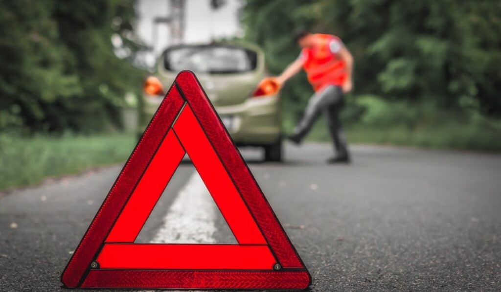 trójkąt ostrzegawczy